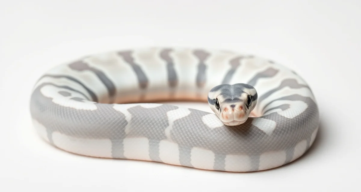 Axanthic Clown Ball Python Combo Axanthic clown ball python displaying grey and white monochromatic coloring with alien head pattern marking