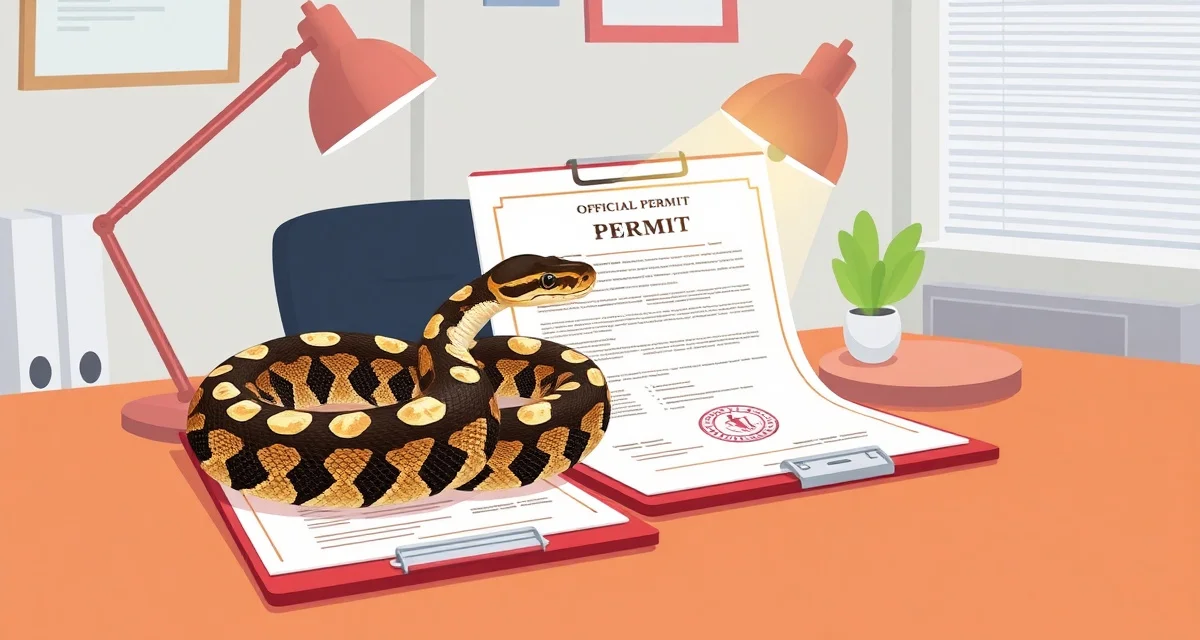 Compliance guide for reptile breeder permits Ball python breeding permit documentation guide showing federal and state requirements for reptile breeders