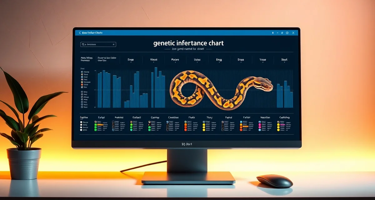 Genetic calculator tool for ball python breeding projects Ball python genetic calculator interface showing inheritance patterns and breeding outcome predictions for reptile breeders