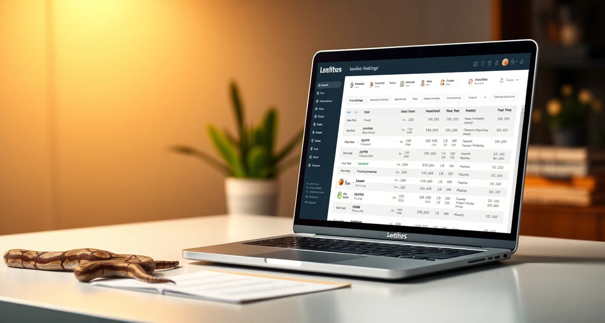 HatchLedger pricing strategy guide for ball python morphs Ball python pricing guide showing morph values and breeding ledger software dashboard for reptile breeders