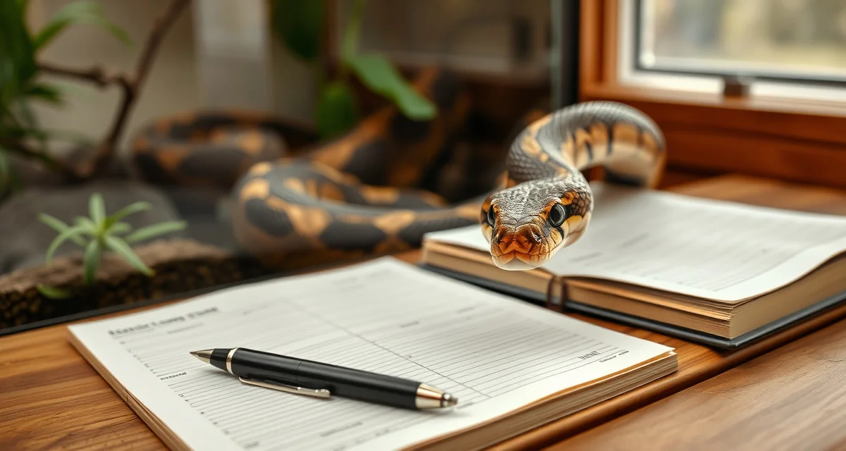 Professional boa breeder record keeping setup Boa constrictor breeding records documentation system showing detailed record keeping for reptile breeders