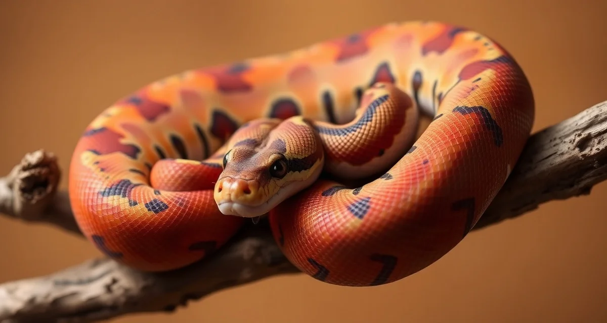 Cinnamon morph ball python genetics guide Cinnamon ball python displaying reddish-brown coloration and dark pattern markings characteristic of the co-dominant morph.