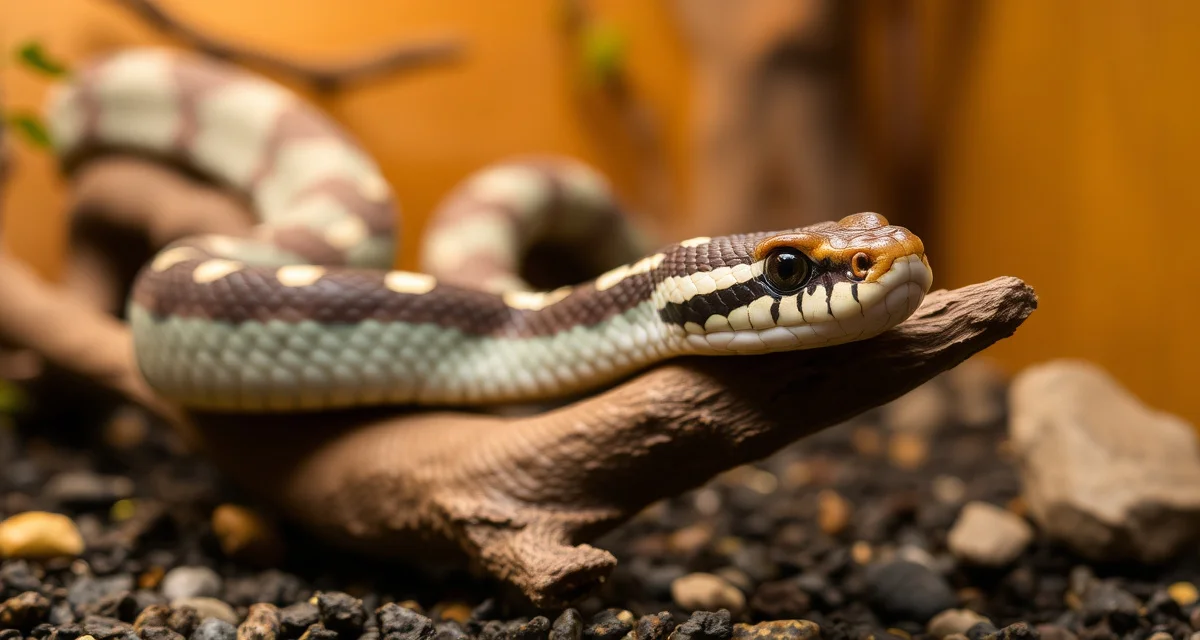 Western hognose snake health assessment and care Healthy western hognose snake displaying proper body condition and alert behavior, essential for hognose snake health monitoring.