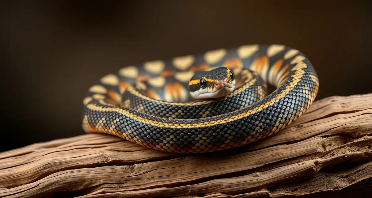 Premium Western Hognose Snake Breeding Specimen Western hognose snake displaying vibrant morph coloration on natural branch, representing premium breeding specimens for sale
