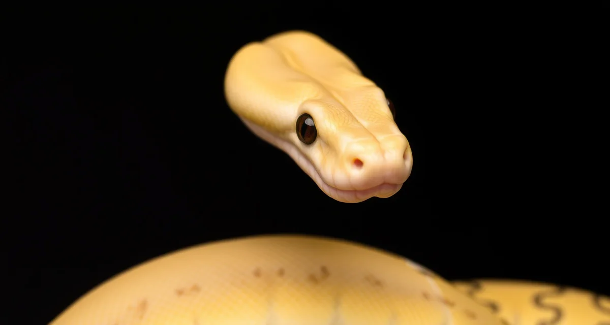 Yellowbelly morph ball python specimen Yellowbelly ball python morph displaying characteristic pale yellow ventral coloration and breeding characteristics